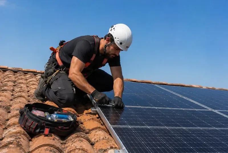 Maintenance et monitoring de panneaux solaires à Iffendic